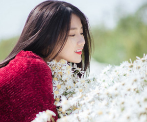 Say mê ngắm hot girl Sài thành đẹp như tranh vẽ bên cúc họa mi Hà Nội