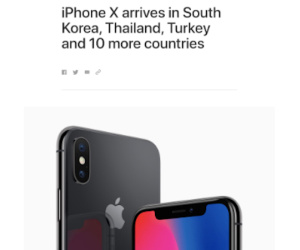 Apple tiếp tục mở bán iPhone X tại Thái Lan, Campuchia