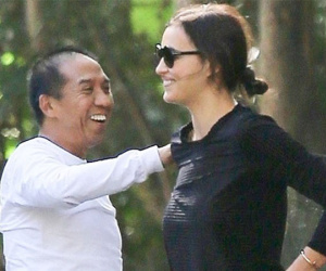 Irina Shayk để mặt mộc đi học lái xe