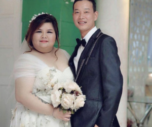 Chuyện tình gây chú ý của cặp đôi Bình Dương 'vợ 120kg, chồng nặng 60 kí'