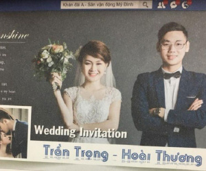 Độc đáo thiệp cưới mang giao diện Facebook của cặp đôi Hà Nội