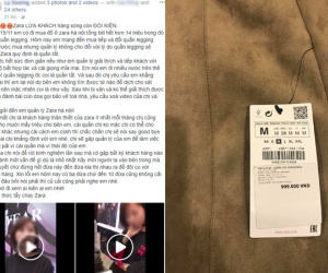 Viết status kiện Zara Hà Nội lừa đảo vì không được đổi legging giá 999.000, vị khách nữ lại bị cư dân mạng 'ném đá' ngược