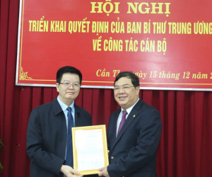 Phó Bí thư Cần Thơ làm Phó Trưởng Ban Nội chính Trung ương