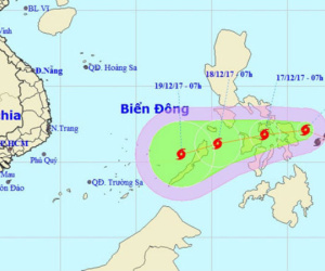 Bão Kai-tak hướng vào Biển Đông