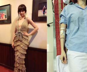 Hari Won lại vào viện lúc 4 giờ sáng khiến các fan lo lắng