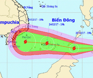 Tiền Giang lên kịch bản sơ tán 40.000 dân tránh bão Tembin
