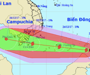 Thời tiết 24/12: Bão giật cấp 15, miền Bắc thêm khí lạnh