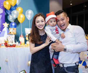 Vợ chồng Jennifer Phạm mừng sinh nhật con trai út
