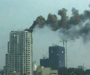 Cháy chung cư cao cấp ở Hà Nội