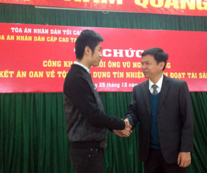 Xin lỗi công khai thanh niên Hà Nội bị tù oan 30 tháng