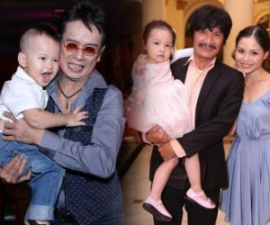 7 ông bố showbiz Việt sung sướng vô bờ khi 50 - 70 tuổi vẫn có con chào đời