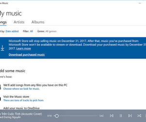 Microsoft đóng cửa dịch vụ Groove Music