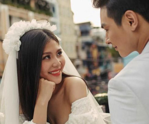 Ngắm trọn bộ hình cưới đẹp long lanh của Chúng Huyền Thanh và chồng điển trai