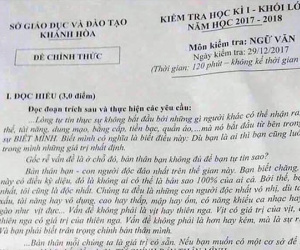 Nghi lộ đề, Khánh Hòa dừng thi HK 1 học sinh lớp 12
