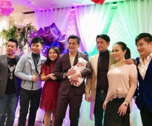Dàn sao Việt nô nức dự tiệc đầy tháng con gái diễn viên Hoàng Anh và vợ Việt kiều ở Mỹ