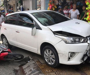 Vụ thượng úy lái Toyota tông 7 xe máy: Chủ phương tiện đòi đền ôtô mới