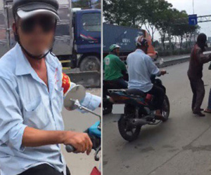 Cô gái trẻ bị tài xế xe ôm truyền thống bắt đi bộ gần cây số vì đặt Grab đến đón