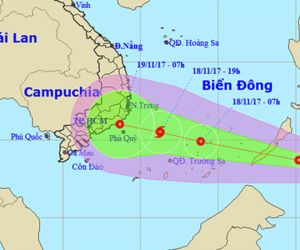 Áp thấp hướng Nam Trung Bộ, không khí lạnh tràn xuống miền Bắc