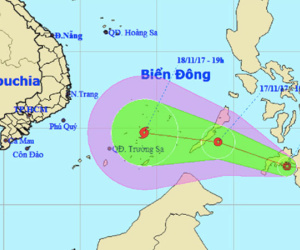 Dự báo thời tiết 17/10: Áp thấp hướng thẳng Nam Bộ, Hà Nội rét 15 độ