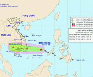 Thủ tướng gửi công điện chỉ đạo đối phó bão số 14