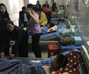 Thái Nguyên: Vật thể lạ phát nổ tại sân vận động, 4 học sinh trọng thương