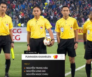 Trọng tài điều khiển trận CLB Hà Nội vs Quảng Nam bị bắt ở Thái Lan