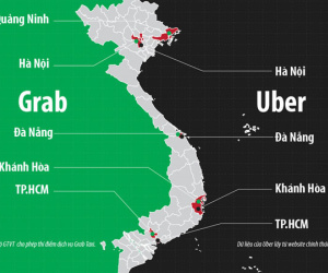 Cuộc chiến online: Uber, Grab tràn về tỉnh lẻ