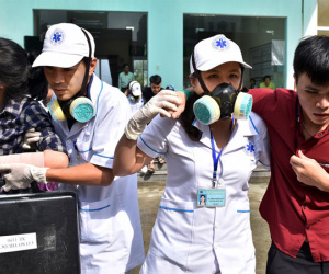 1.000 y, bác sĩ diễn tập ứng phó 'thảm họa y tế' phục vụ APEC