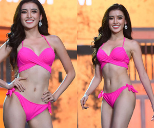 Huyền My và người đẹp Hoa hậu Hòa bình 2017 nóng bỏng với bikini