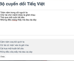 Công cụ chuyển chữ Việt thành 'Tiếq Việt' kiểu mới