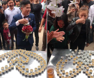 Đám cưới 'độc' ở Lạng Sơn: Nhà trai uống hết 100 chén rượu mới được vào đón dâu gây xôn xao