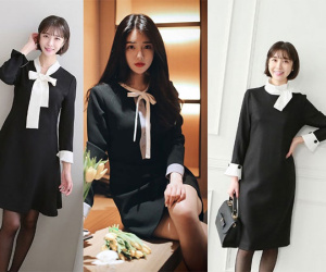 Đầu tuần đến công sở cuốt hút mọi ánh nhìn với đầm đen thanh lịch, quyến rũ