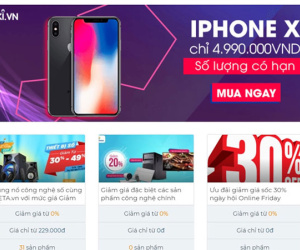 iPhone X giá 4,99 triệu, nhiều sản phẩm về 0 đồng dịp Online Friday