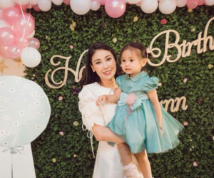 Hoa hậu Hà Kiều Anh tổ chức sinh nhật vui vẻ cho con gái