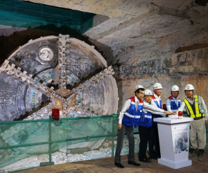 Hoàn thành khoan ngầm hầm phía Đông tuyến metro số 1