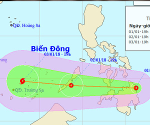 Biển Đông sắp đón cơn bão đầu tiên năm 2018