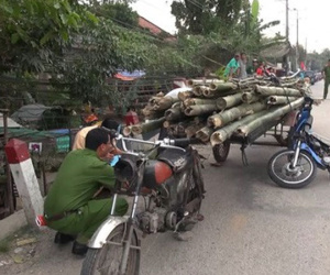 Chở tre nhọn ngoài đường, gây chết oan 1 người