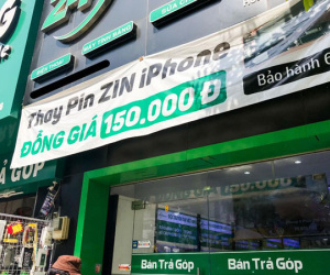 Dịch vụ thay pin iPhone 150.000 đồng ăn theo scandal của Apple ở VN
