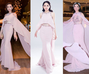 Cùng 1 chiếc đầm: Võ Hoàng Yến và Hương Giang chọn cách mặc kín đáo hơn hẳn Giáng My