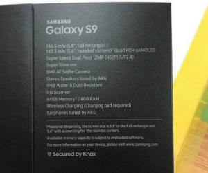 Người Việt làm lộ ảnh hộp Galaxy S9: Camera khẩu độ f/1.5 tốc độ cao