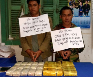 Bắt 2 người nước ngoài vận chuyển 30.000 viên ma túy tổng hợp