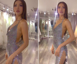 Minh Tú quá bạo, chẳng ngán mặc đầm xẻ hiểm hóc y chang Kendall Jenner lẫn Paris Hilton