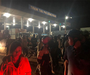Tài xế dùng tiền lẻ mua vé, BOT Sông Phan lại xả trạm