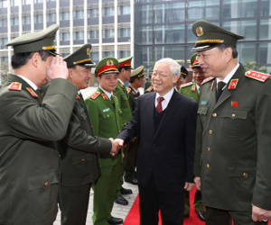 Tổng Bí thư Nguyễn Phú Trọng dự hội nghị Công an toàn quốc