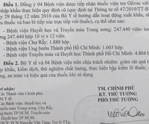 Cục quản lý Dược 'thúc' các bệnh viện tiếp nhận thuốc trị ung thư viện trợ