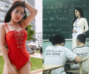 Động lực đi học mỗi ngày: Cô giáo biết 3 ngoại ngữ, chơi 4 nhạc cụ, gợi cảm hết nấc!