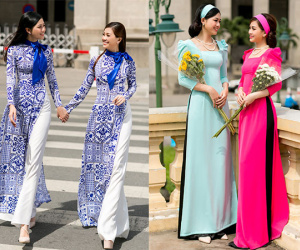 Thanh Thanh Tú, Diễm Trang khoe sắc với áo dài cách tân