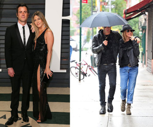 10 bộ đồ ton-sur-ton của vợ chồng Jennifer Aniston
