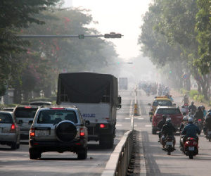 Không khí mù bao phủ TP HCM