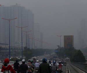Mù bao phủ, ô nhiễm tại Sài Gòn tăng
